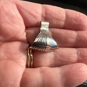 Handmade Sterling Silver Native American Pendant